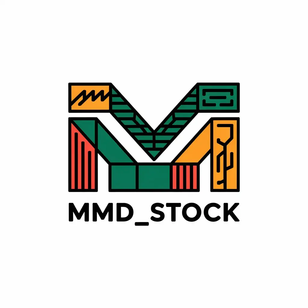 LOGO-Design-for-mmdstock-Vector-Design-with-American-Flag-and-Business-Theme