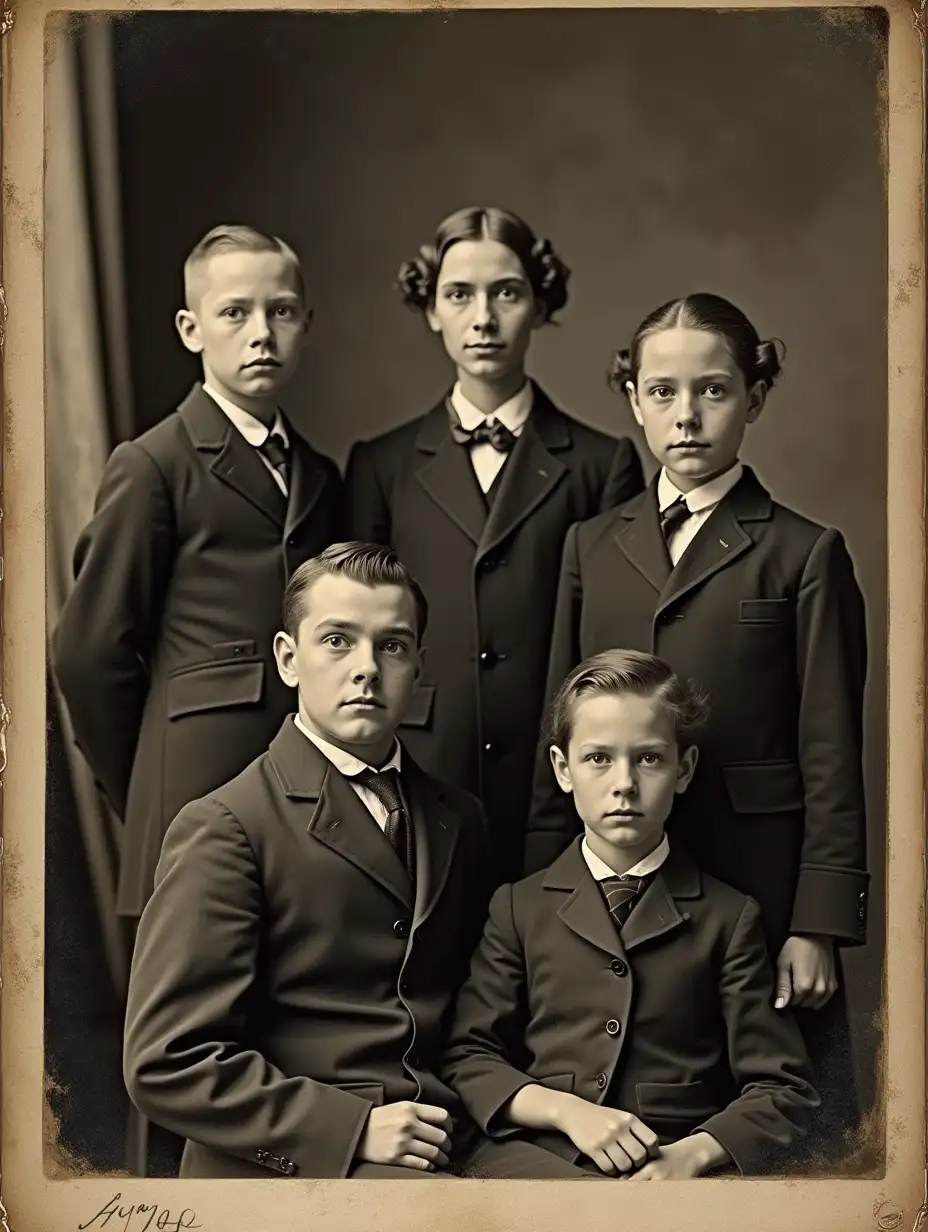 Eerie Portrait of a Mysterious Family