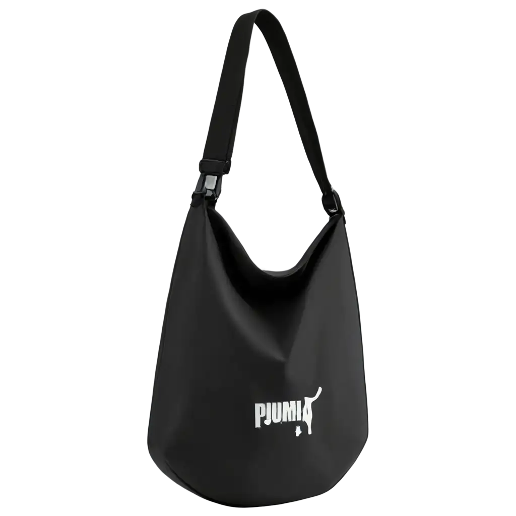 HighQuality-Black-Puma-Shoulder-Bag-PNG-Image-4K-Resolution