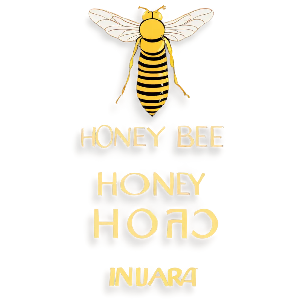 HighQuality-PNG-Logo-for-INARA-BEE-Honey-Brand-with-Black-and-Golden-Yellow-Colors