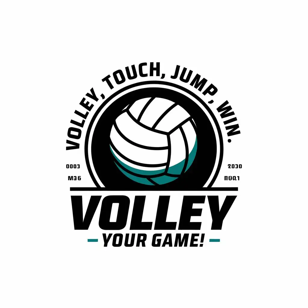 LOGO Design For Volley Volleyball Theme with Dynamic Sporty Elements