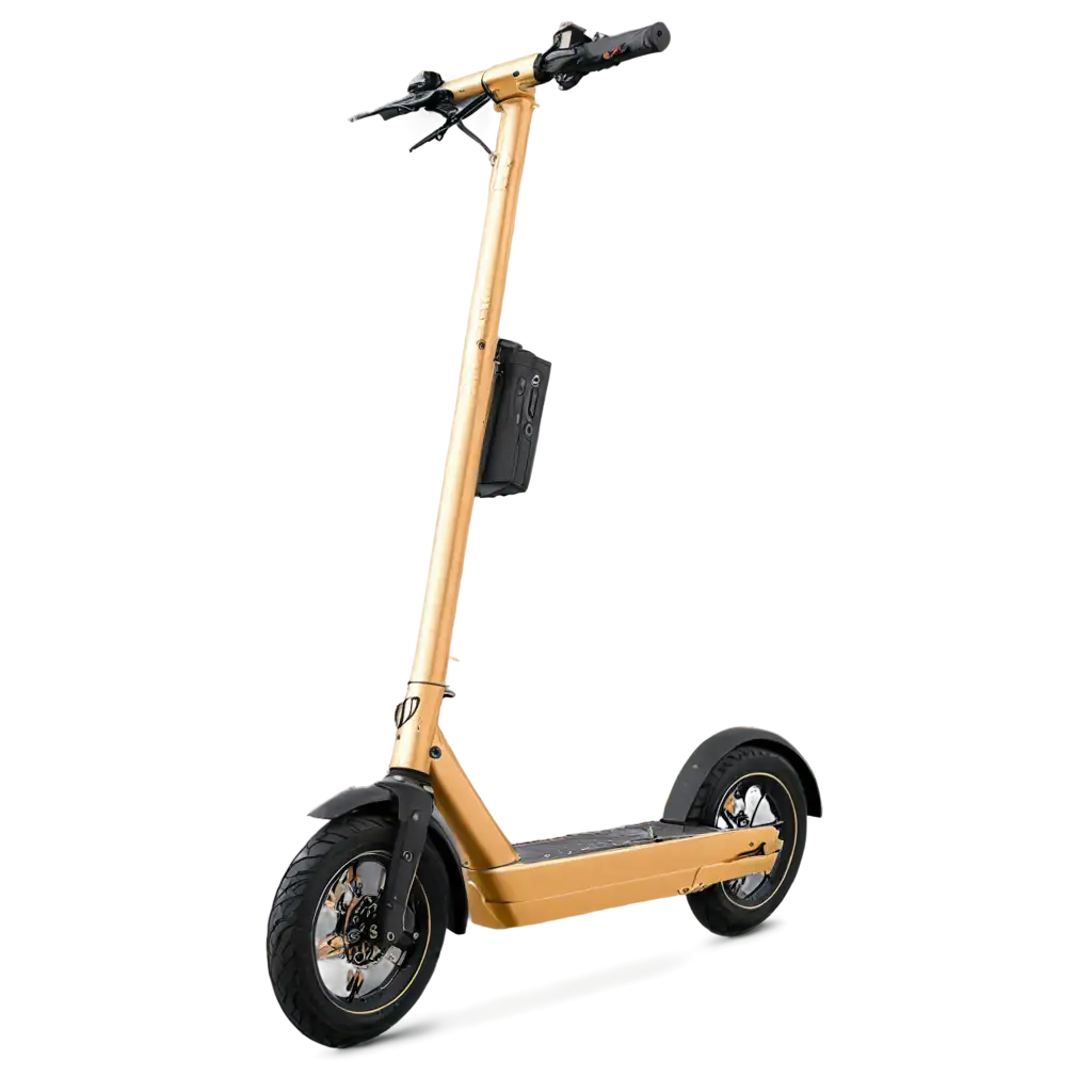 Electric-Scooter-Niu-KQi3-Pro-Golden-48-V-PNG-Image-Enhance-Clarity-and-Detail