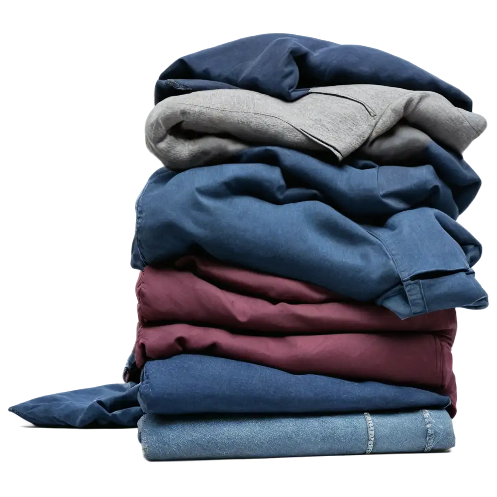 Stylish-Piled-Up-Clothing-PNG-for-Versatile-Creative-Projects