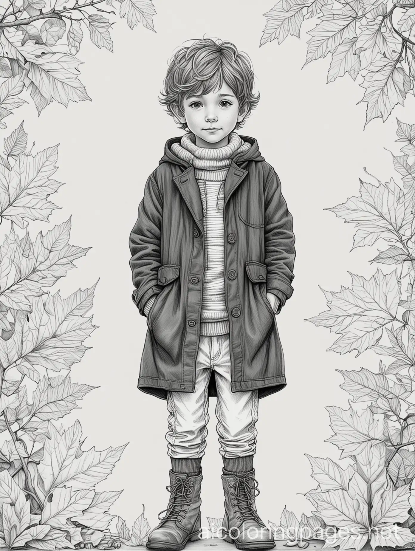 Charming-Fall-Outfit-Line-Drawing-of-a-Young-Boy