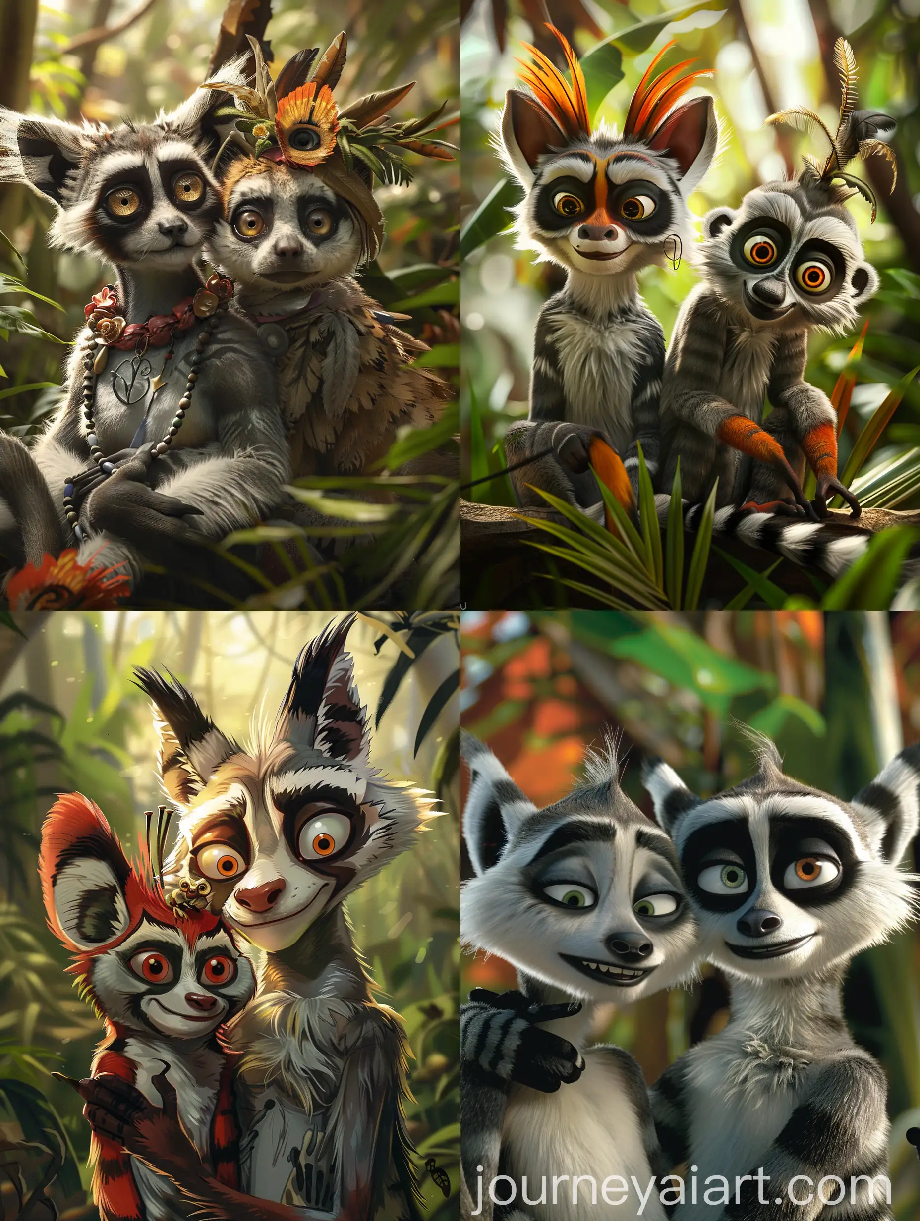 Most-and-King-Julian-Together-Playful-Interaction-Scene
