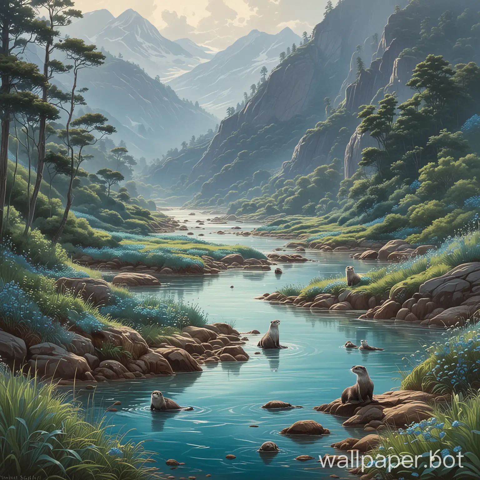 cerulean hills of otters