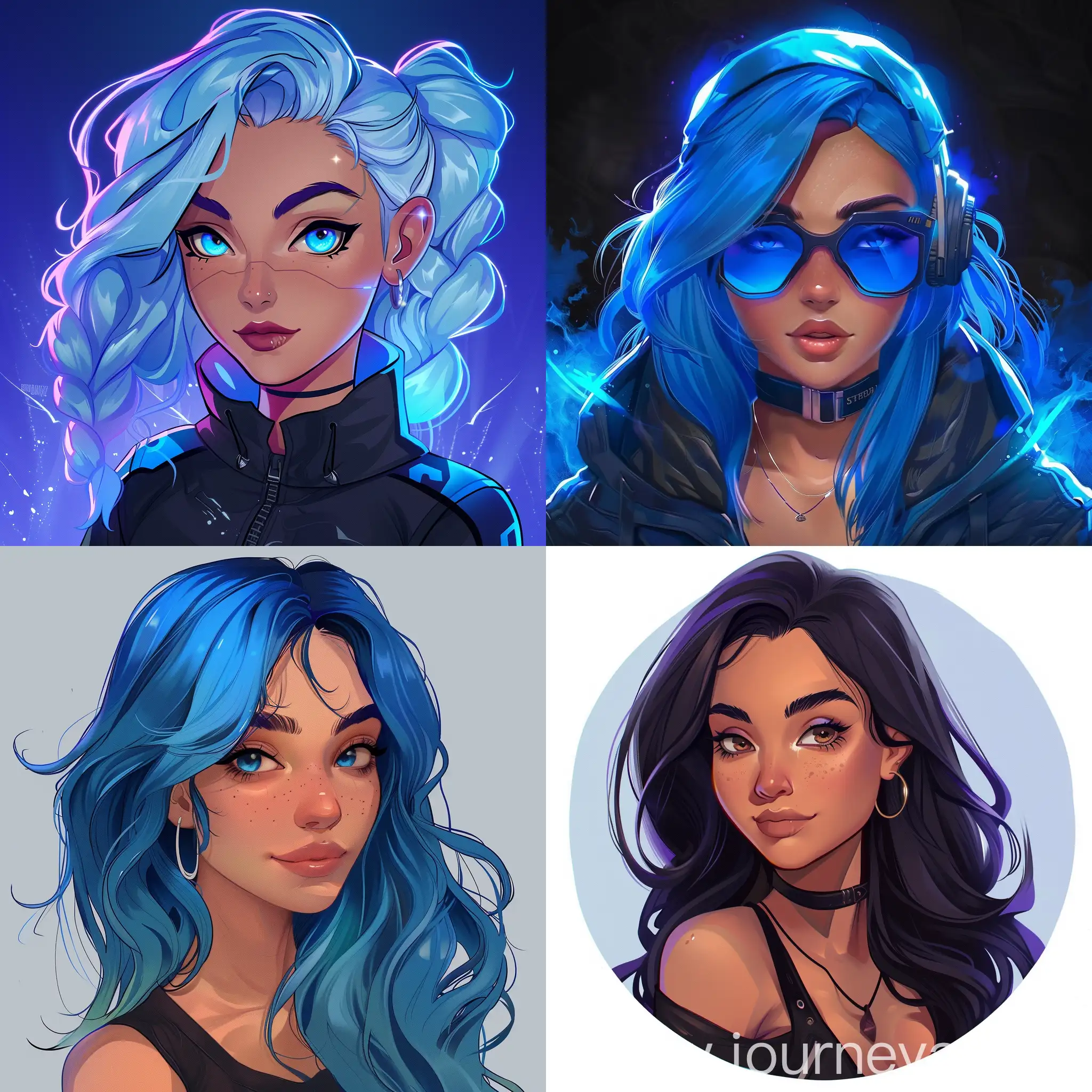 Colorful-Avatar-for-YouTube-Channel-Sapphire-Squad