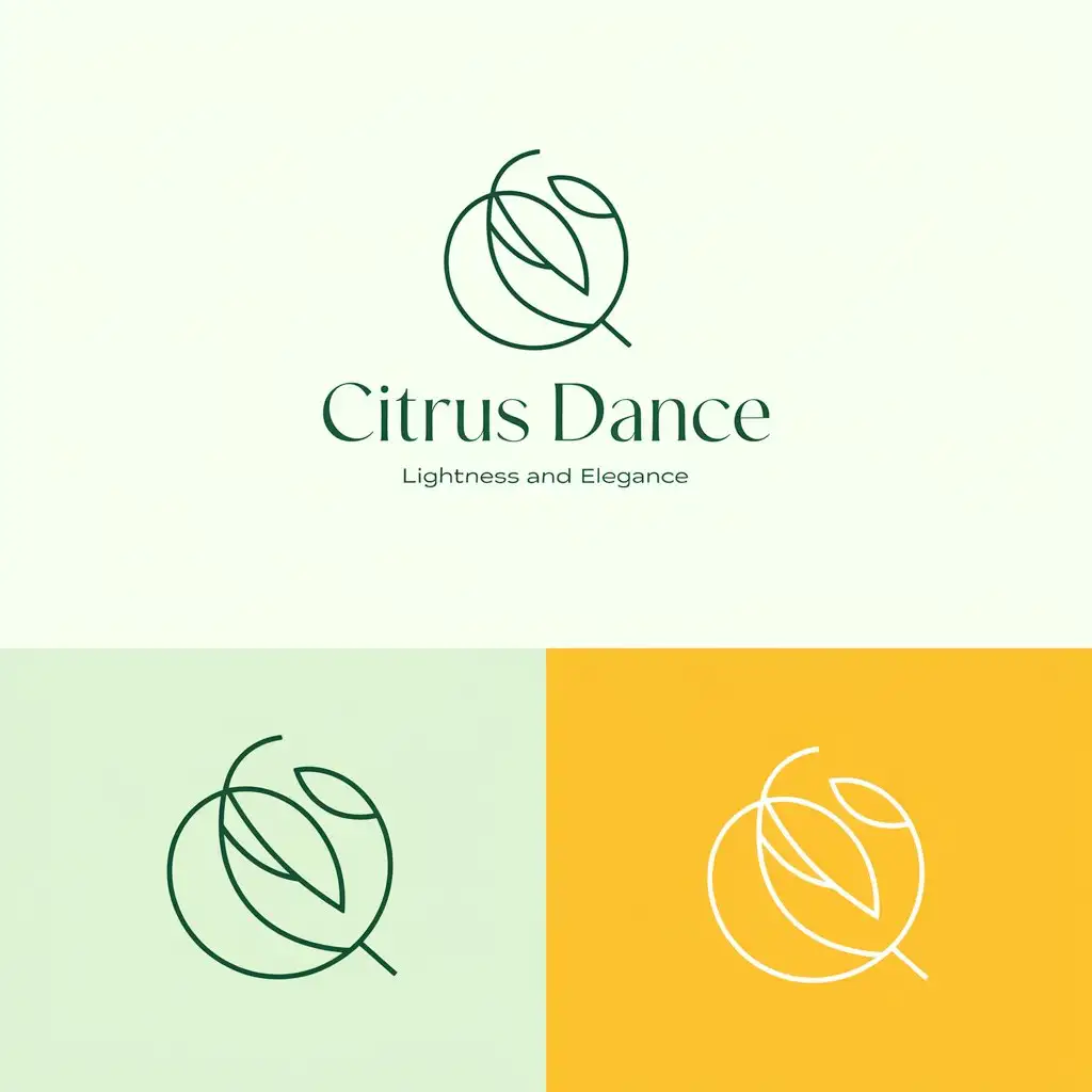 LOGO-Design-For-Citrus-Dance-Fresh-and-Natural-Leaf-and-Fruit-Symbolism