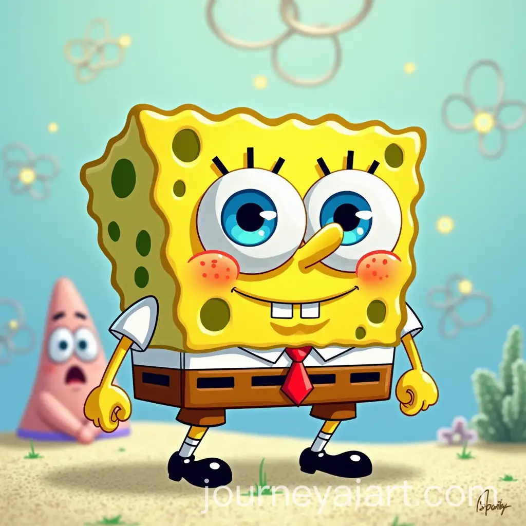 SpongeBob-Enjoying-a-Bowl-of-Krabby-Patty-Cereal