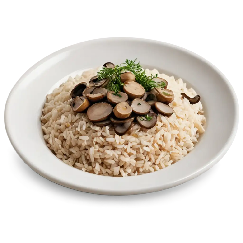 Fresh-Rice-with-Champignons-and-Herbs-PNG-Image-for-Culinary-Designs-and-Websites