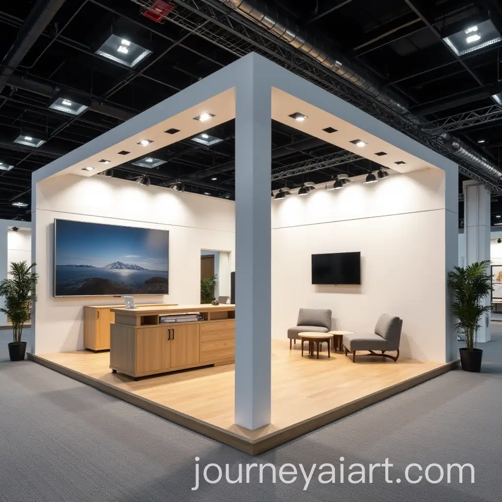 10x20-Stall-with-Pillars-and-Open-Sides-Featuring-Carpeted-Floor