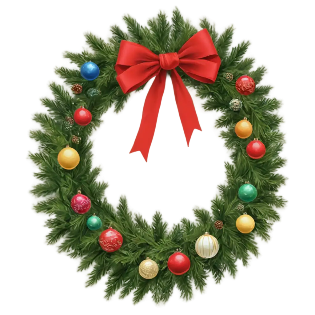 HighQuality-Christmas-Wreath-PNG-Image-for-Versatile-Seasonal-Design-Needs