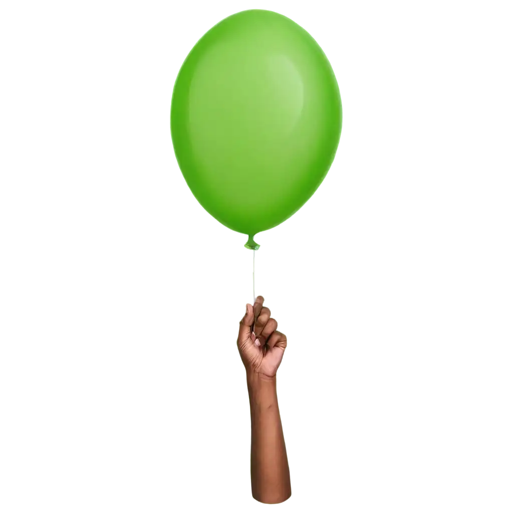 Vibrant-Green-Balloon-PNG-Elevate-Your-Creative-Projects-with-HighQuality-Imagery