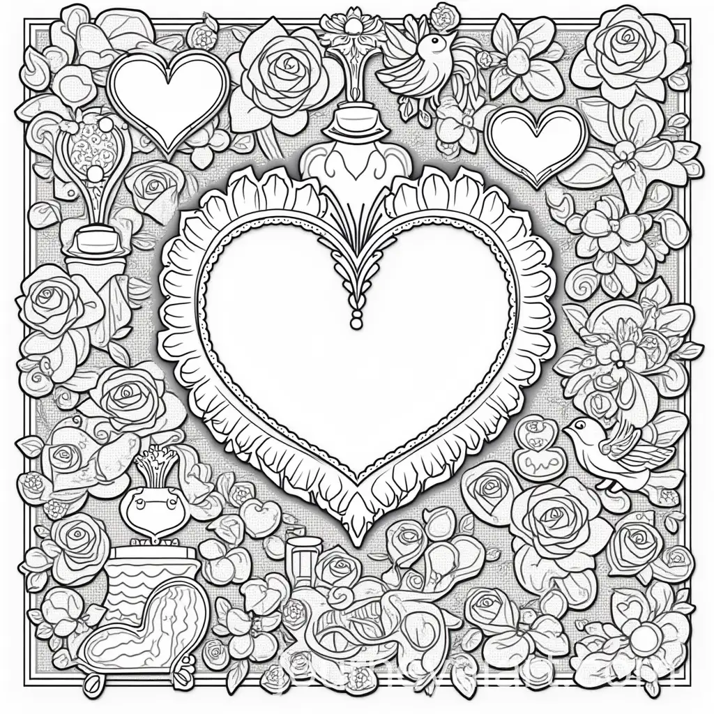 Intricate-Valentines-Day-Coloring-Page-for-Adults-with-Romantic-Themes