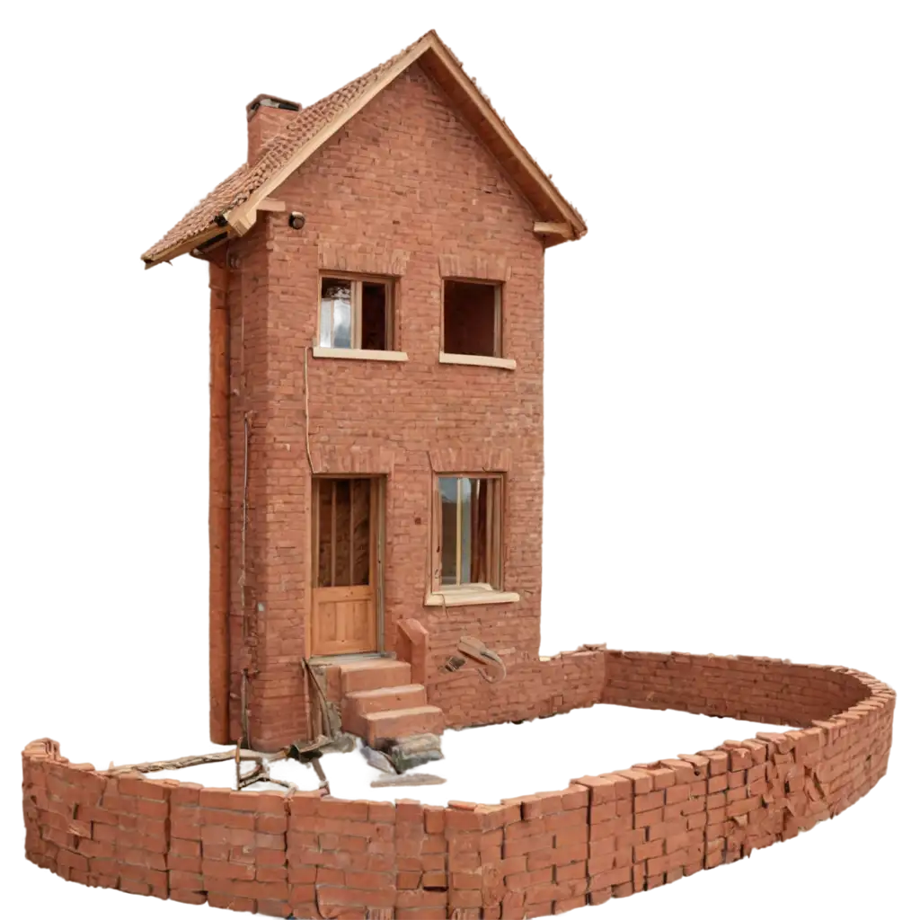 HighQuality-PNG-Image-of-a-Brick-House-Perfect-for-Architecture-and-Design-Projects