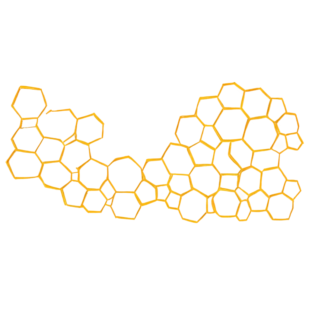 create a honeycomb in straight line in 2d