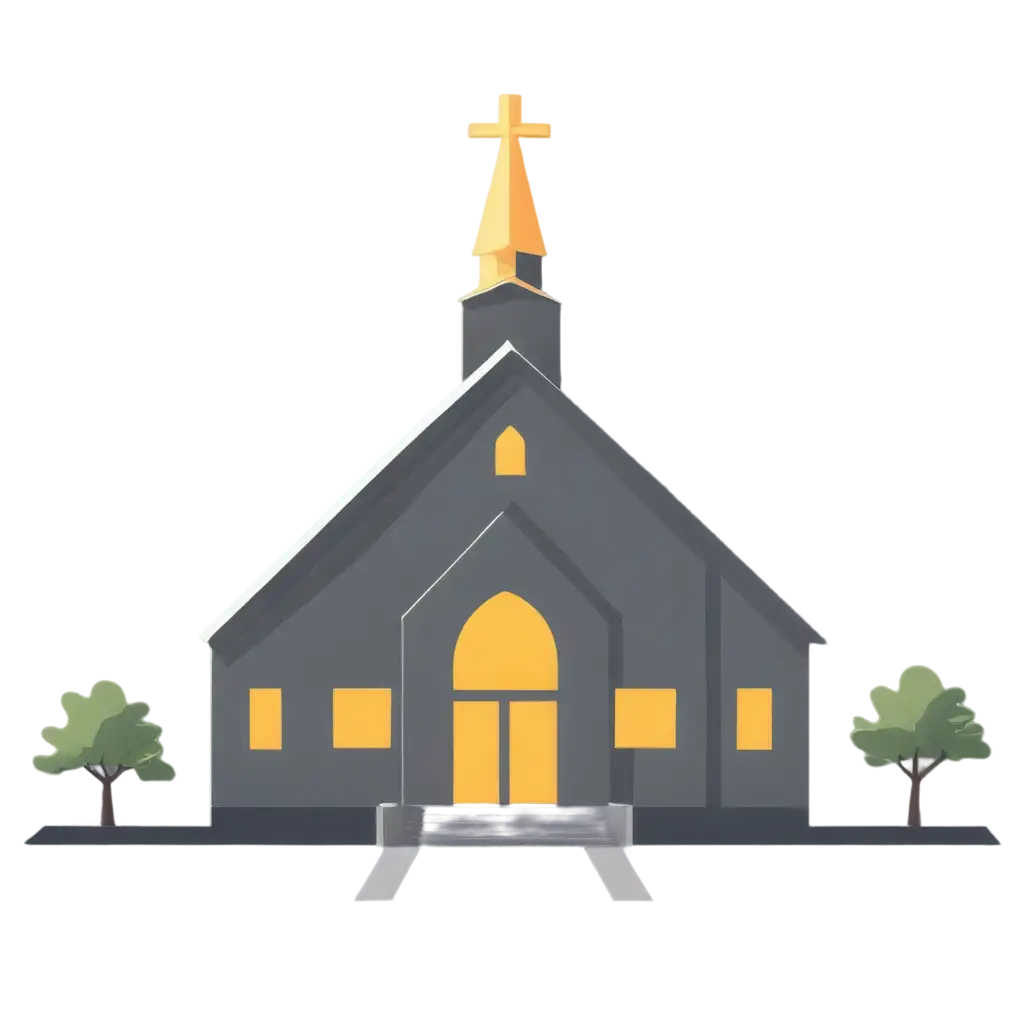 Church-Icon-in-90s-Style-PNG-Image-Nostalgic-Retro-Art-for-Online-and-Print-Media