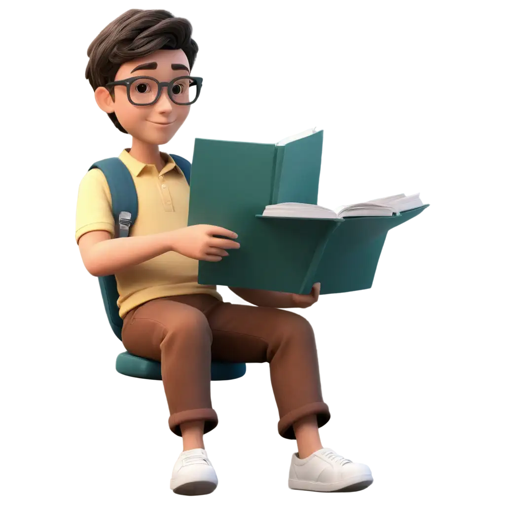 3D-Cute-Boy-Reading-ICT-Book-HighQuality-PNG-Image