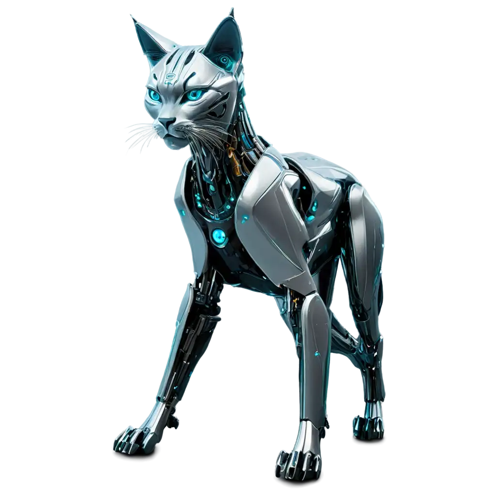 Cybernetic-Lynx-Stalking-Prey-PNG-Image-of-Futuristic-Feline-Robot-with-Neon-Accents