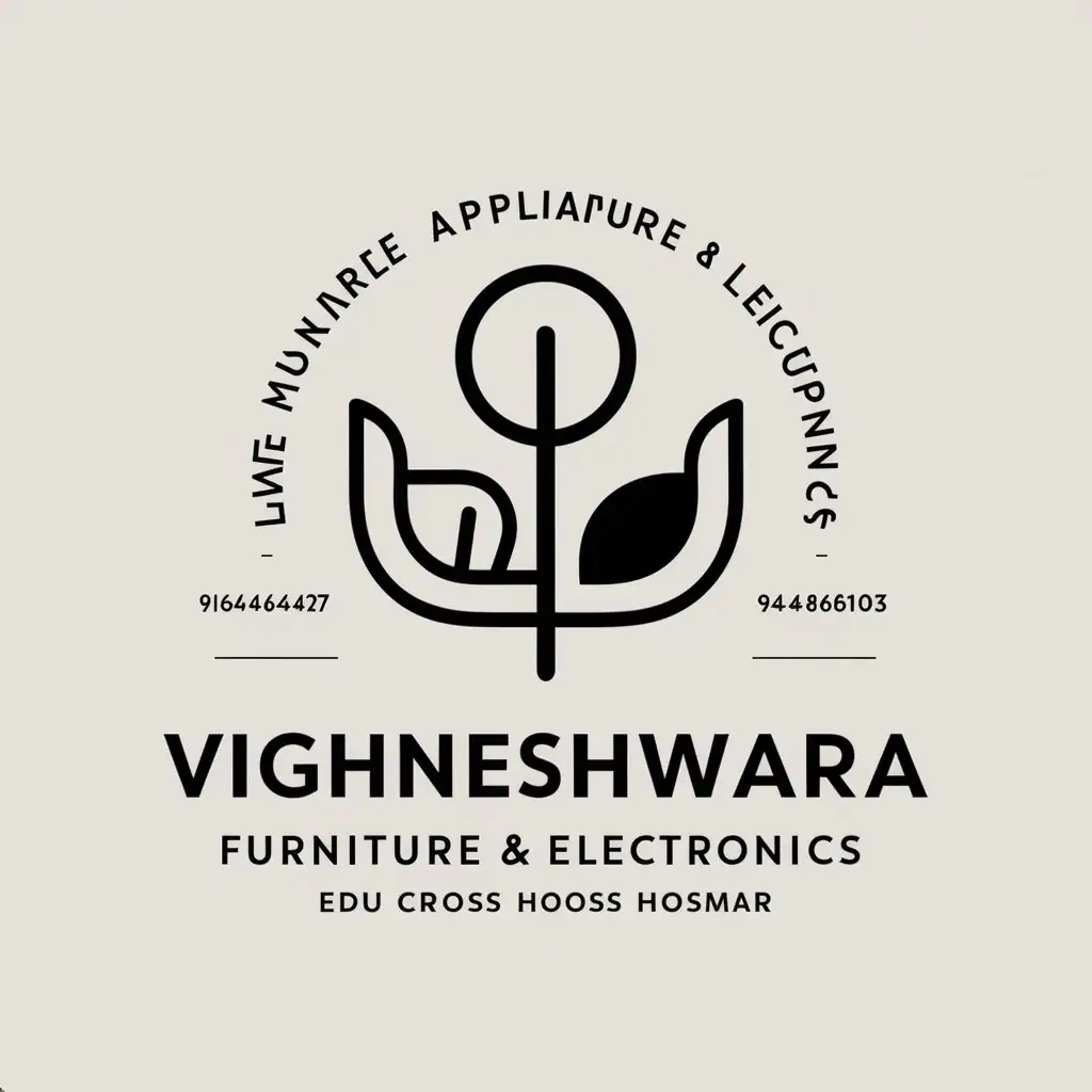 LOGO Design For Vighneshwara Furniture Electronics Home Appliances with Modern and Clear Design