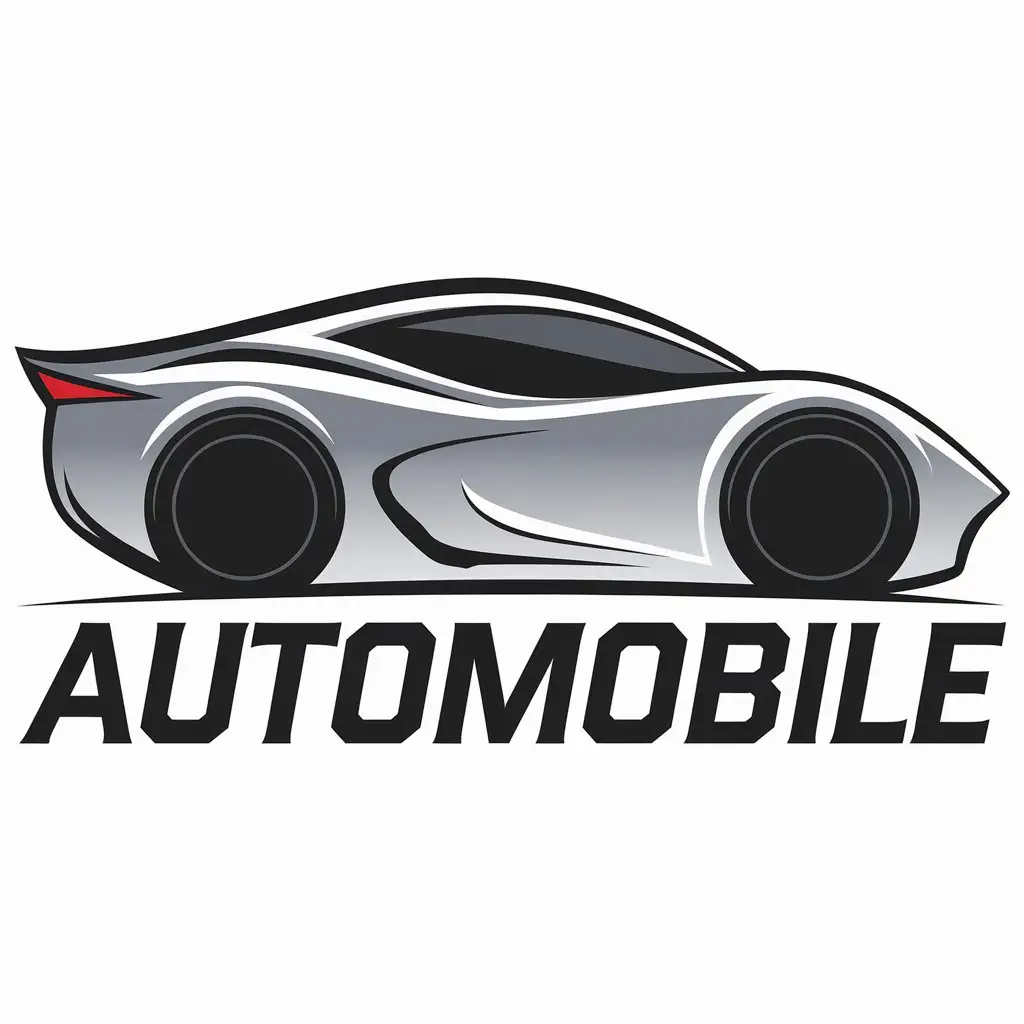 a vector logo design,with the text "Automobile", main symbol:automobile,Moderate,be used in Automotive industry,clear background