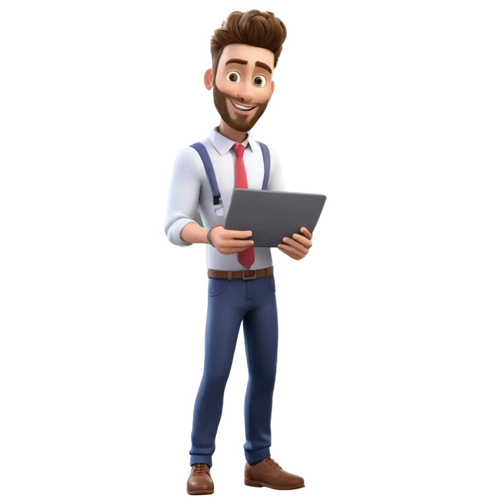 High-Quality-PNG-of-Animated-3D-Office-Software-Engineers-WorkingPNG-Image-SEO-Analysis-and-Posing-Happily