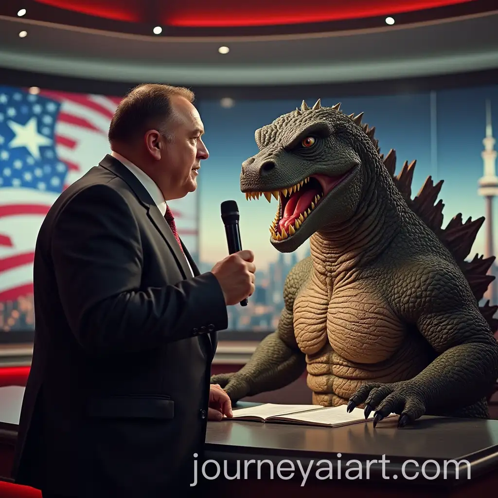 Italian-Showman-and-Godzilla-CoHosting-National-News