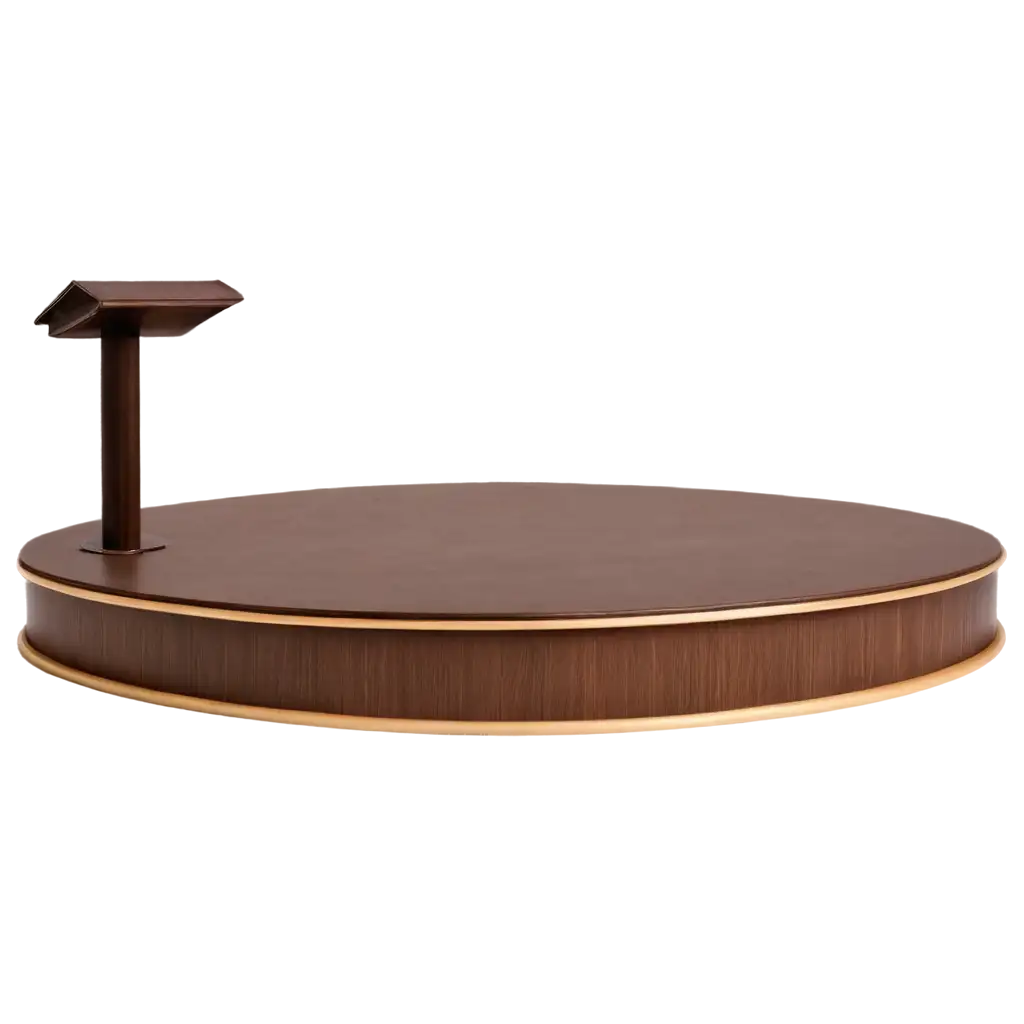 Brown-Podium-PNG-Image-HighQuality-Transparent-Background-for-Versatile-Use