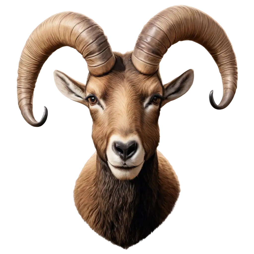 HighQuality-PNG-Graphic-of-an-Ibex-Head-Side-View-for-Digital-Design-Projects