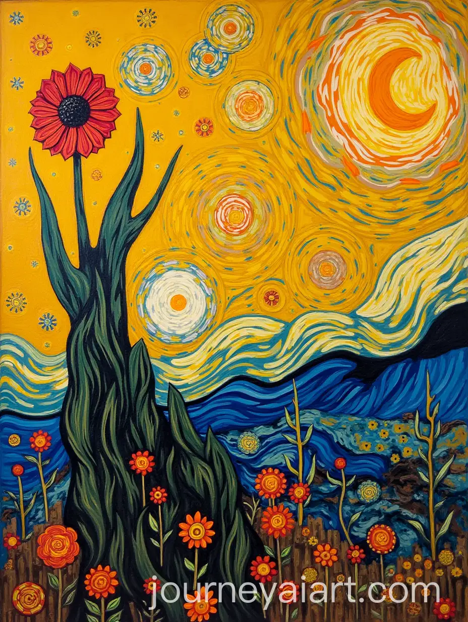 Abstract-Van-GoghInspired-Landscape-with-Mustard-Accent-and-Bright-Colors