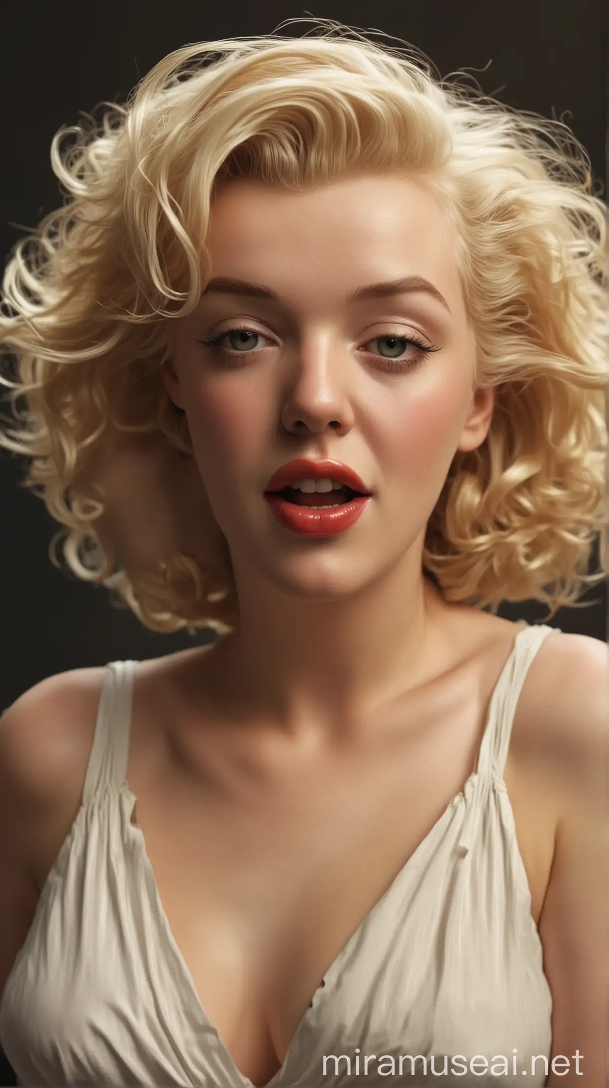 Transformation of Marilyn Monroe from Norma Jeane Hyper Realistic Portrait