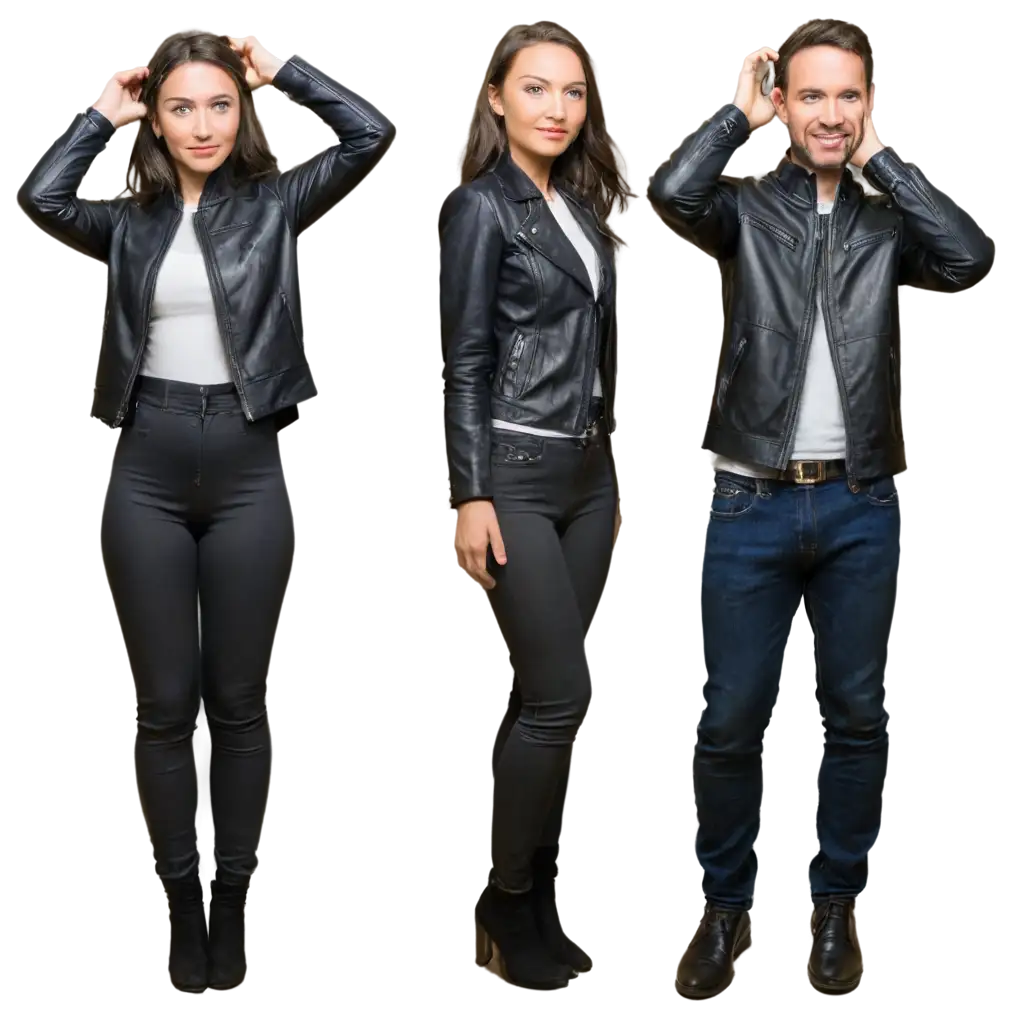 Stylish-Leather-Jacket-PNG-Versatile-Poses-for-Creative-Projects