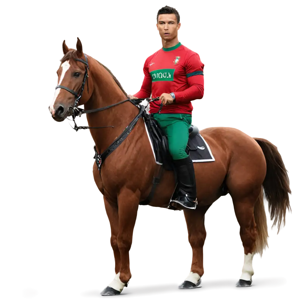 Cristiano-Ronaldo-Riding-a-Horse-in-Portugal-Jersey-PNG-Image