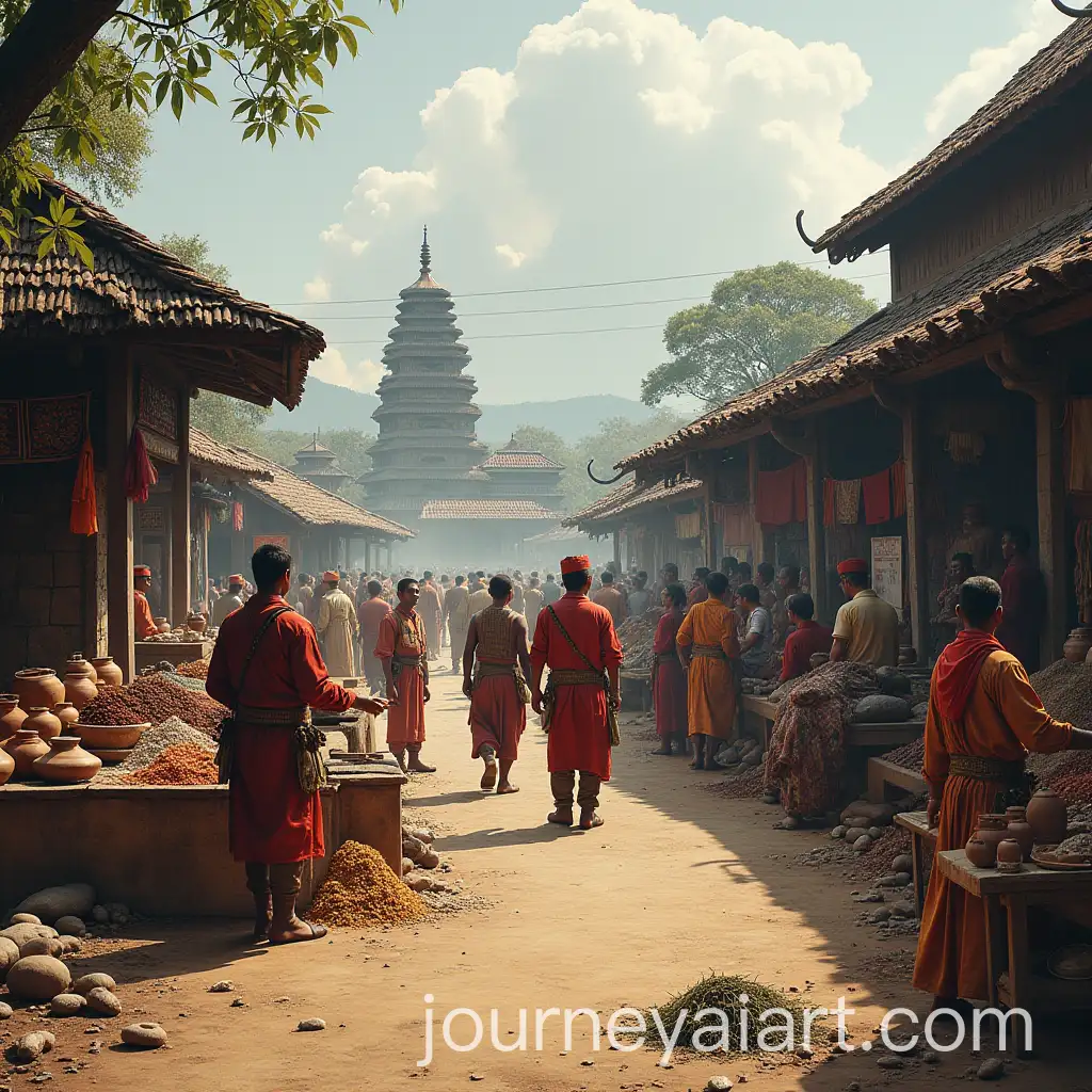 Bustling-Market-in-Tumapel-Under-Tunggul-Ametungs-Authoritarian-Rule