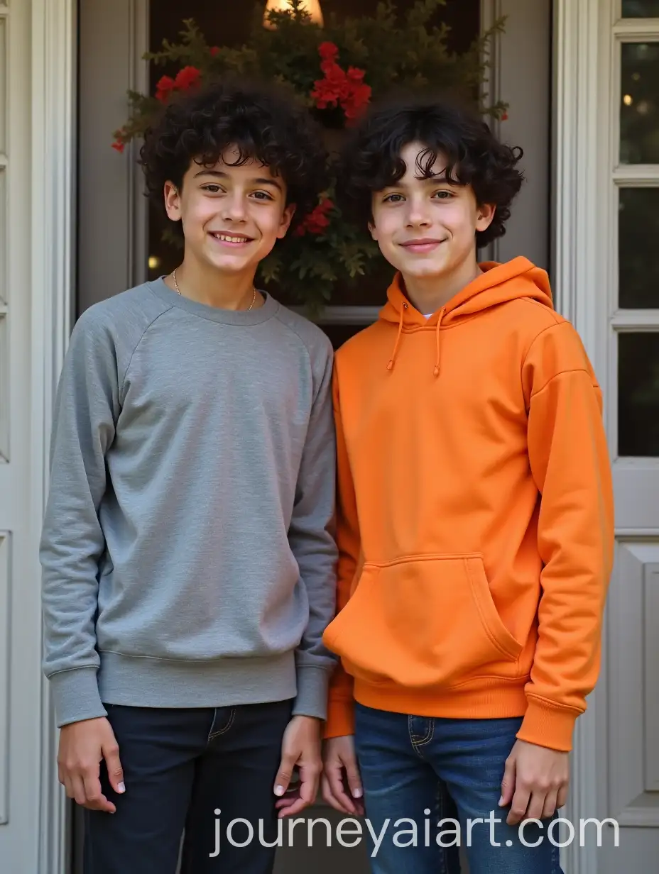 Teenage-Jewish-American-Fraternal-Twin-Boys-on-First-Day-of-High-School