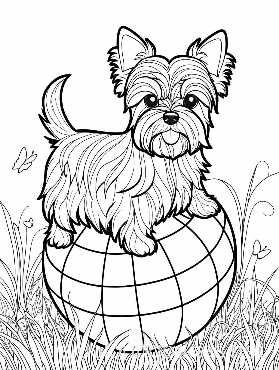 Yorkshire-Terrier-Balancing-on-a-Ball-in-a-Playful-Setting