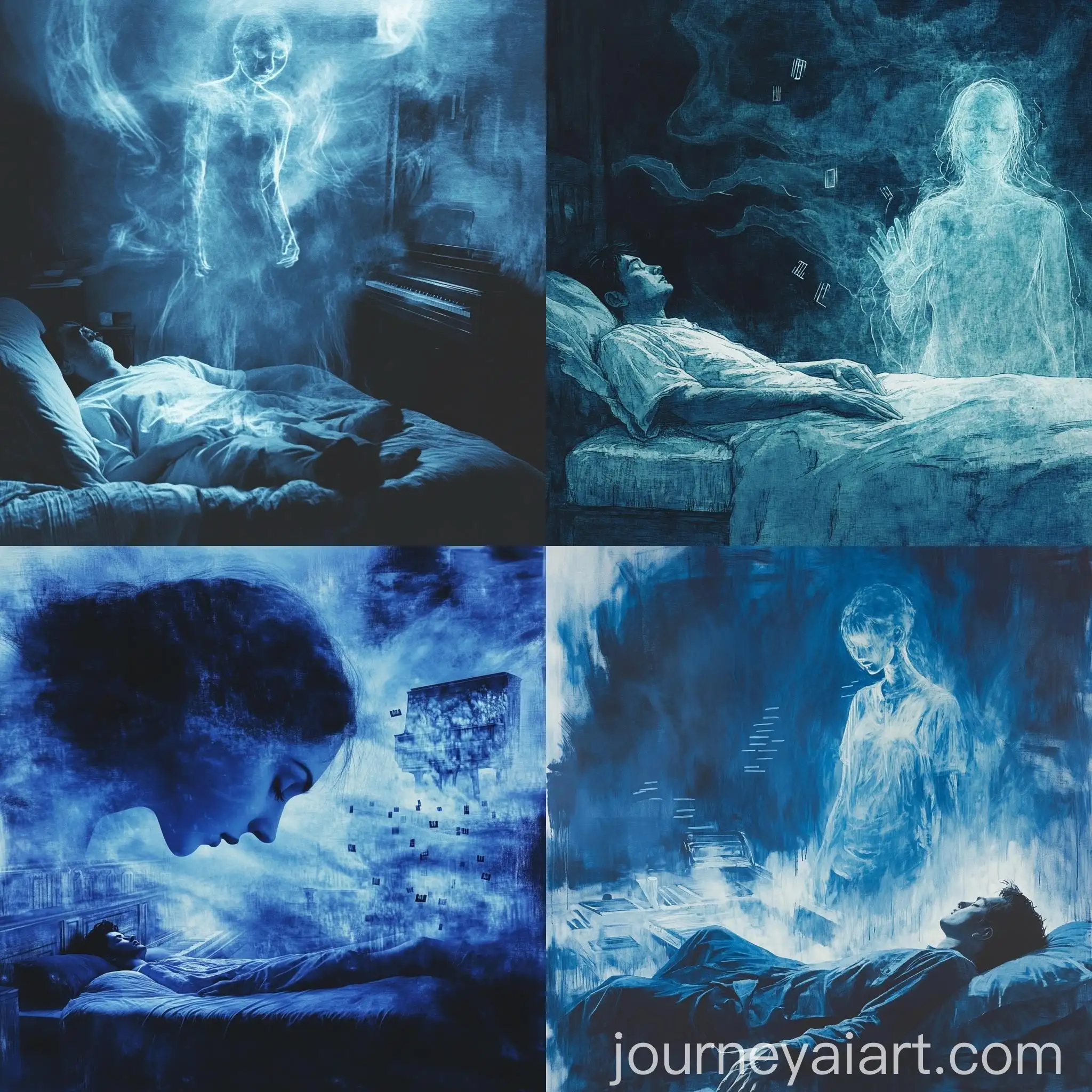 Ethereal-Female-Spirit-Visiting-Grieving-Man-in-Night-Scene