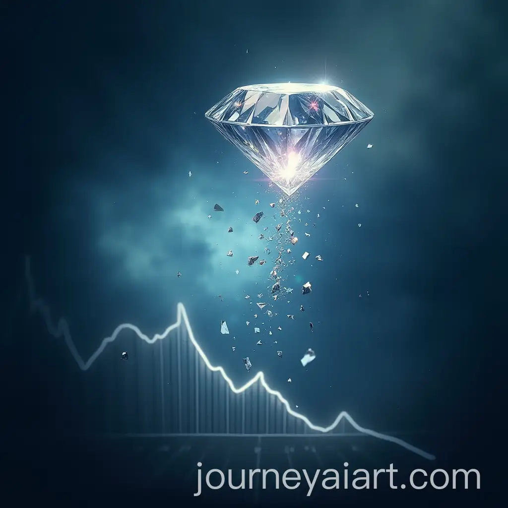 Descending-Diamond-with-Shards-Symbolizing-Loss-of-Brilliance-and-Value