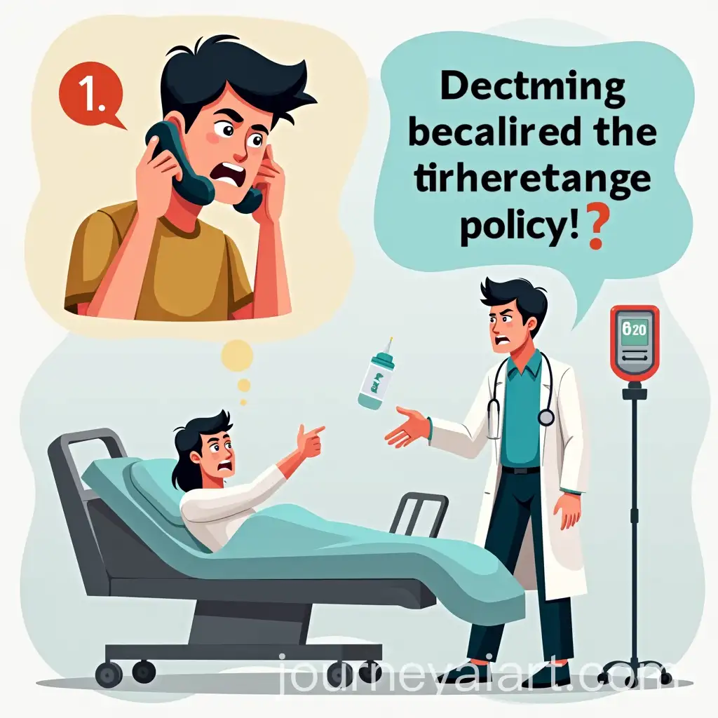 Declining-Insurance-Policy-Call-and-Hospital-Bed-Scene