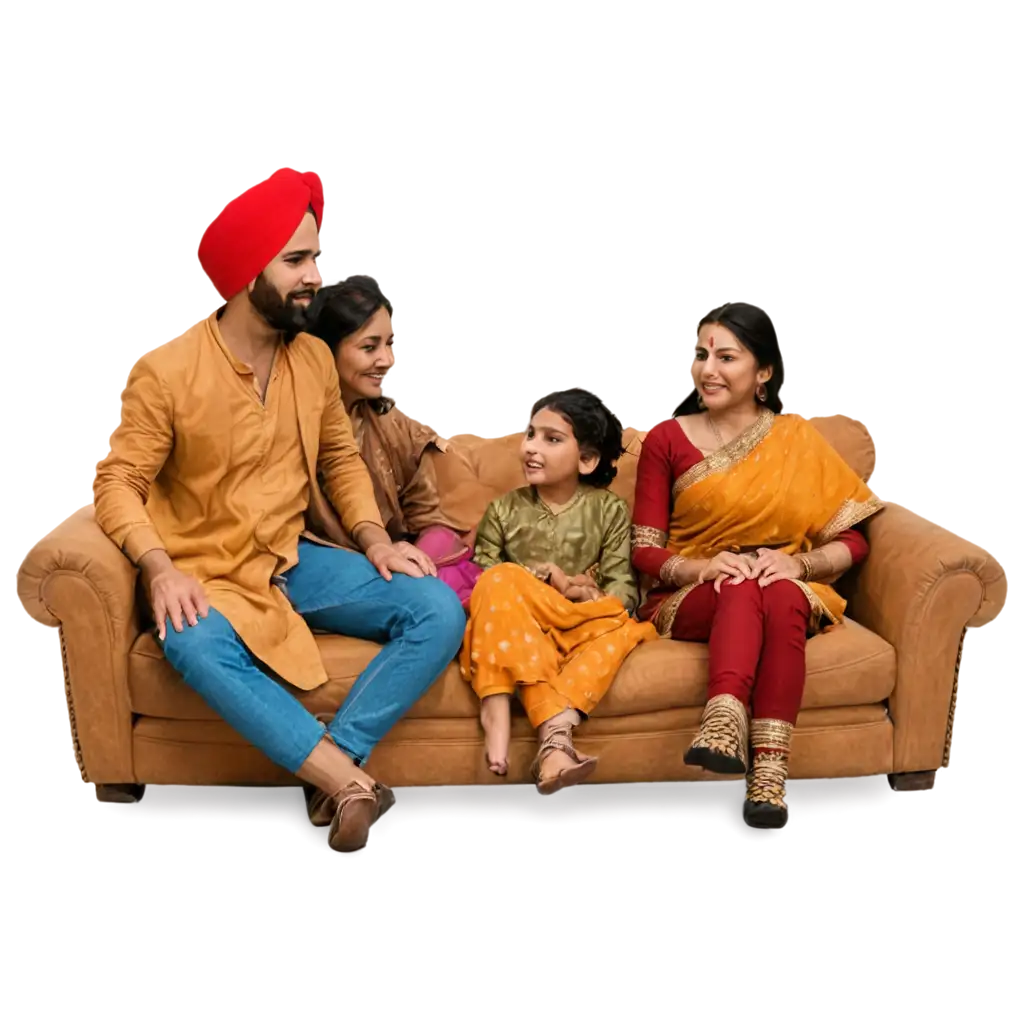 Lohri-Celebration-with-Punjabi-Family-on-Sofa-PNG-Image-for-Festive-Family-Moments