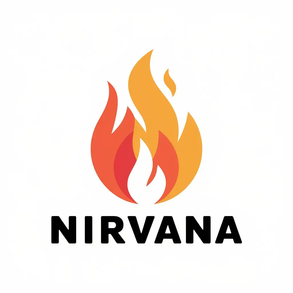 LOGO Design for Nirvana Fire Symbol with Moderate Style for Sports Fitness Industry