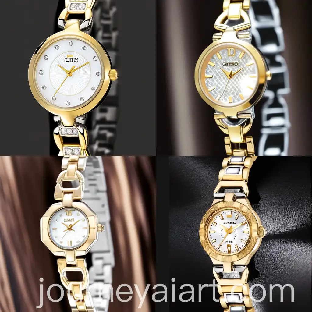Elegant-Ladies-Gold-Watch-with-Elite-Logo