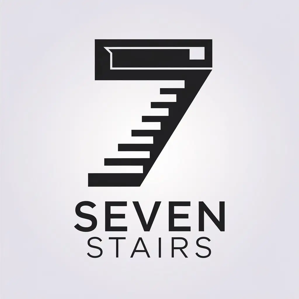 LOGO-Design-for-Seven-Stairs-Number-7-Combined-with-Stairs-in-Internet-Industry