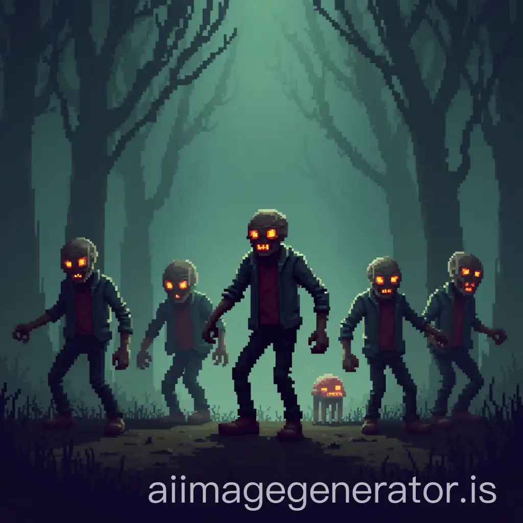 make pixelated zombies for a game