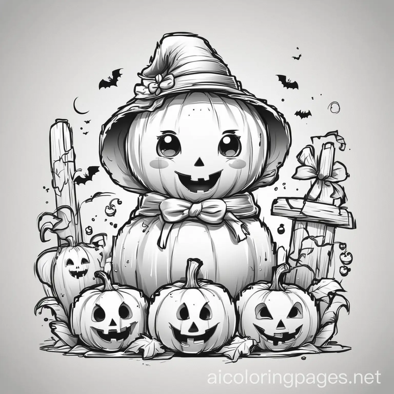 Cute-Cartoon-Halloween-Coloring-Page-for-Kids