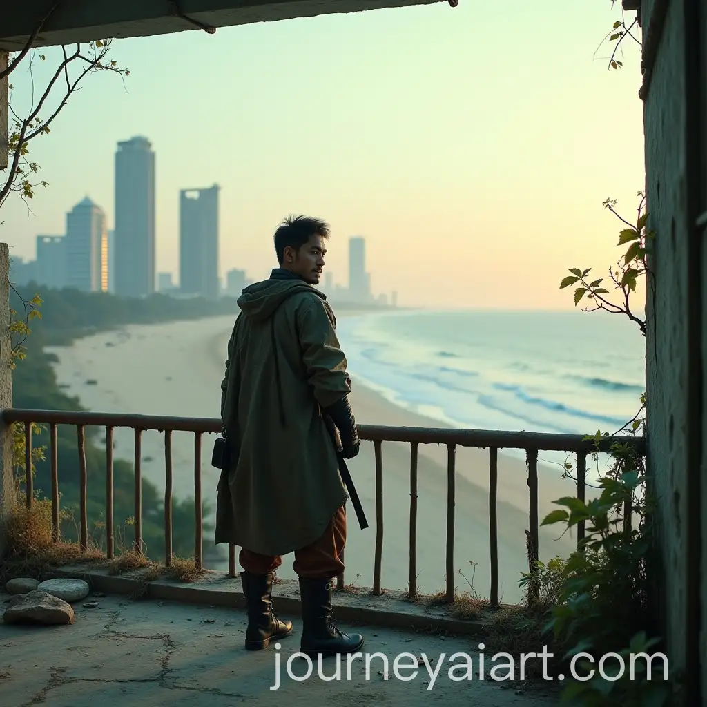 Survivor-in-a-PostApocalyptic-World-Overlooking-the-Sea