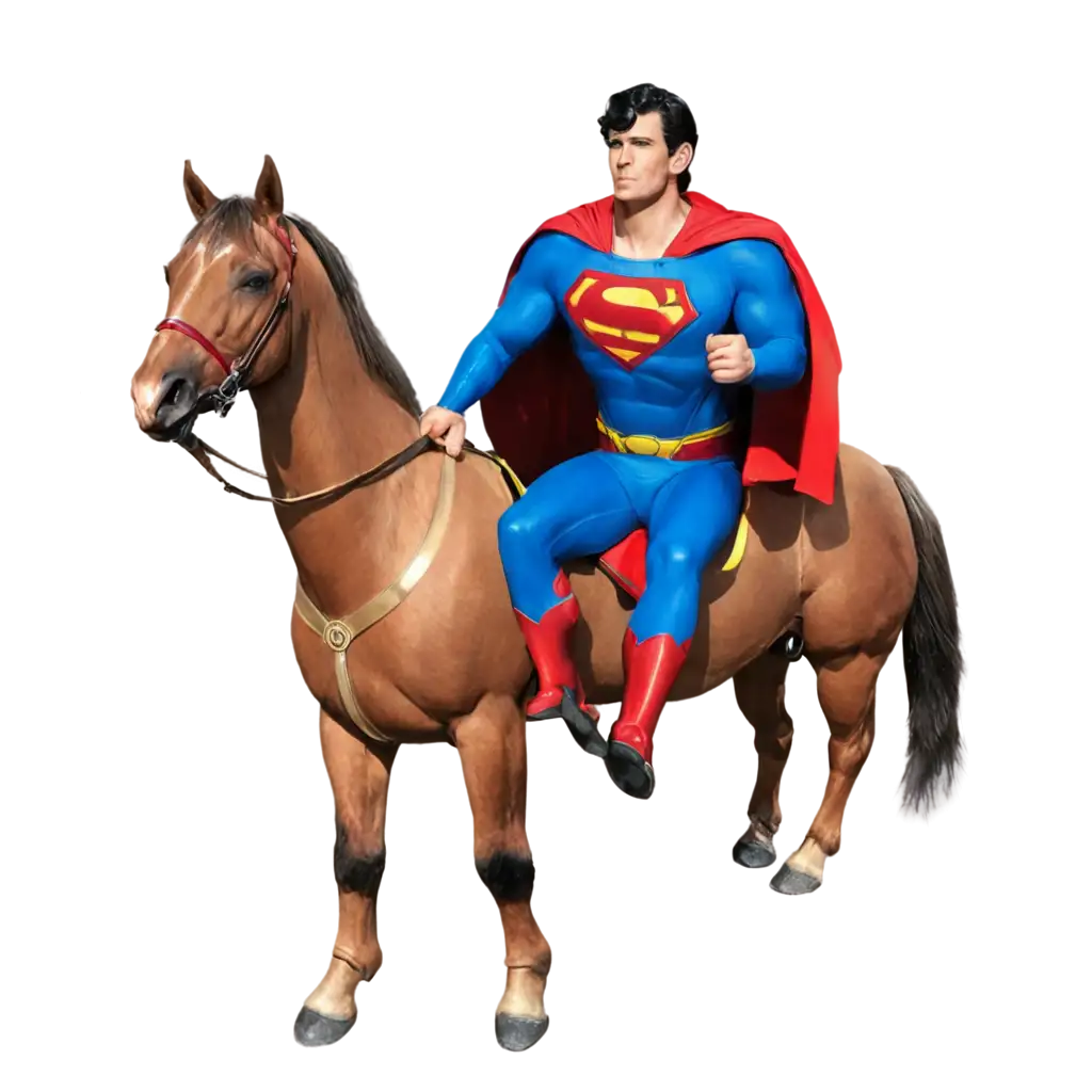 Superman-Riding-a-Horse-PNG-A-Dynamic-Fusion-of-Strength-and-Freedom