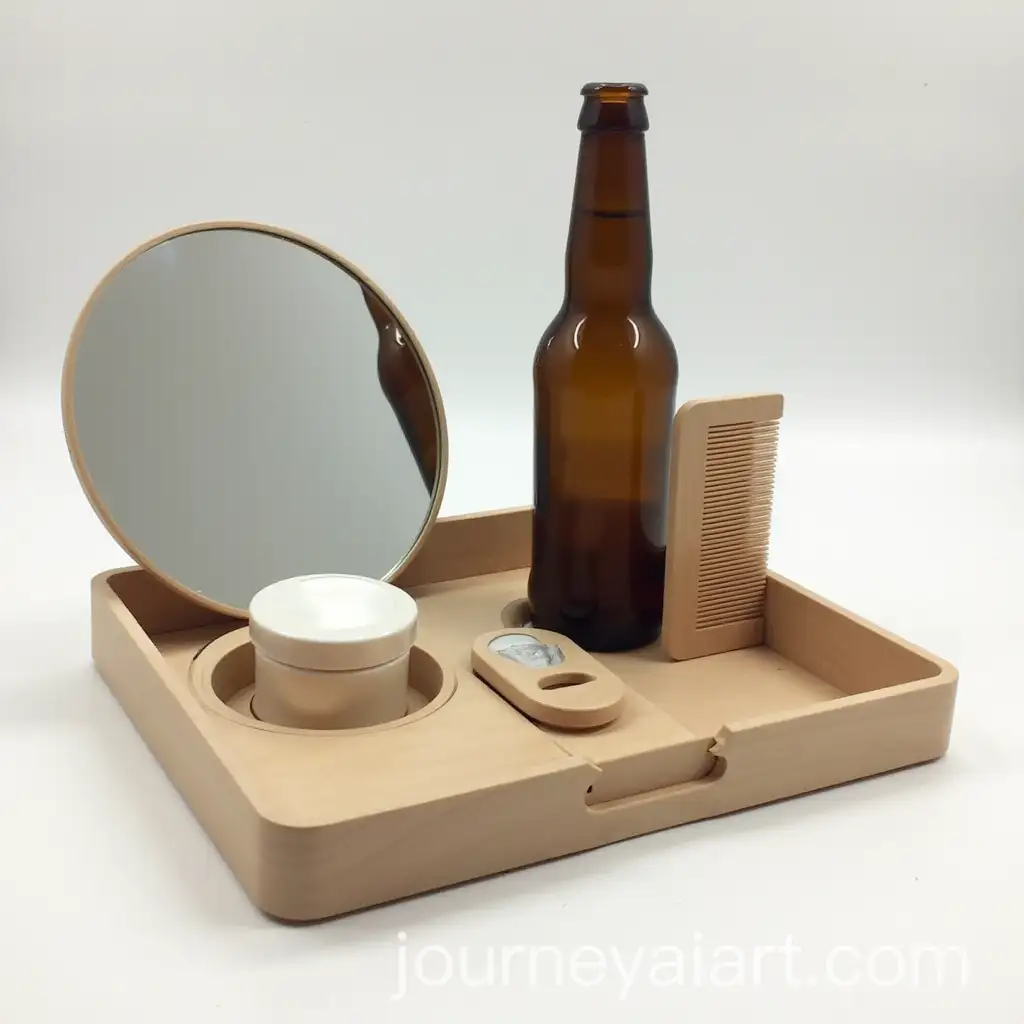 Plastic-Laptop-Stand-with-Cosmetics-Set-and-Beer-Bottle-Opener