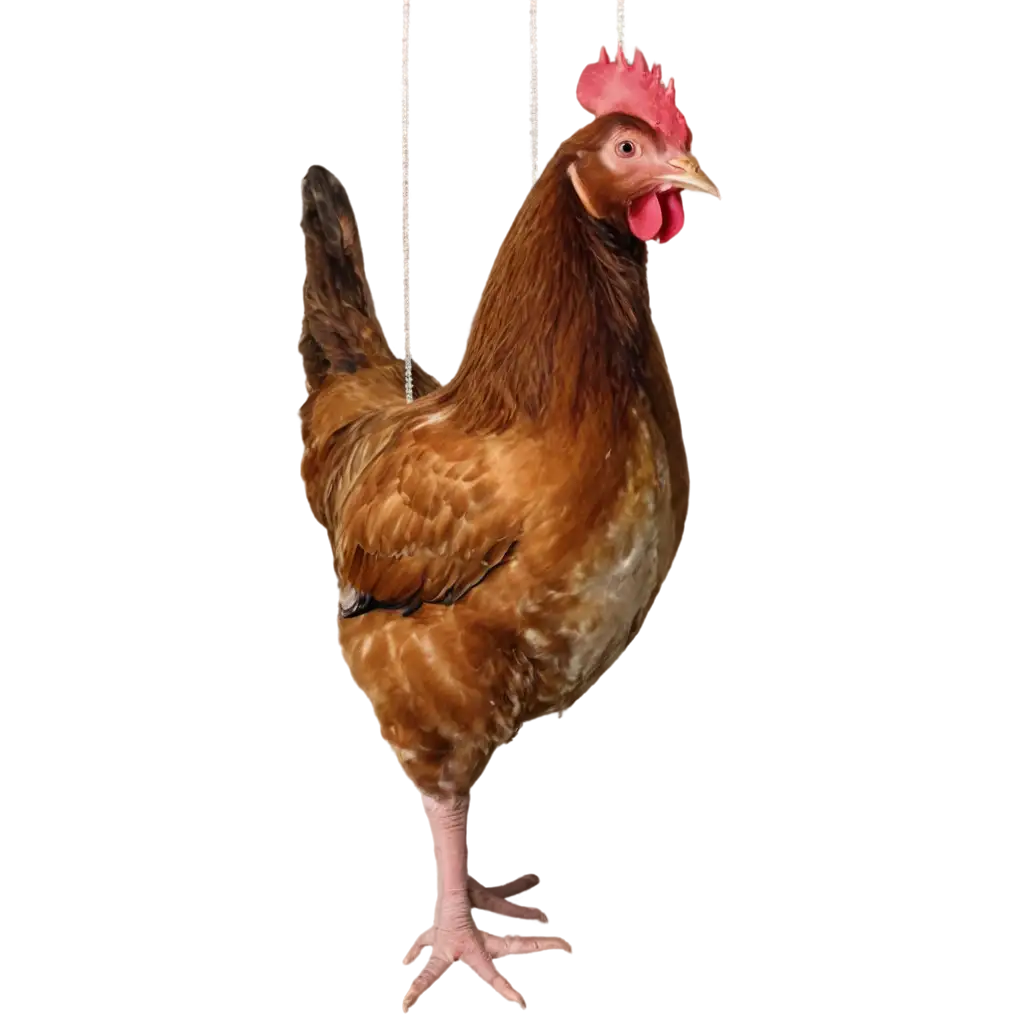 Hanging poultry hen