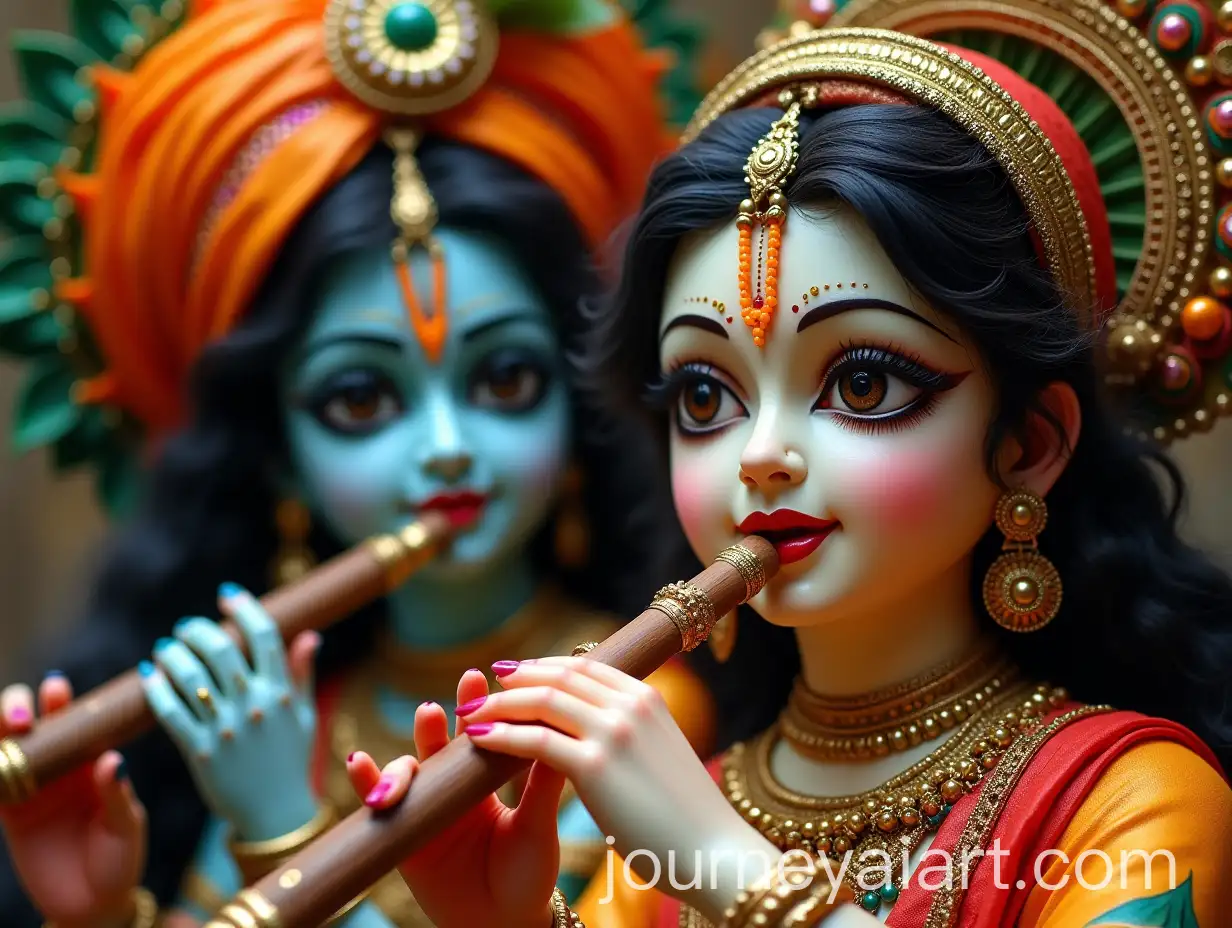 Radha-Krishna-Playing-Flute-in-a-Serene-Moment